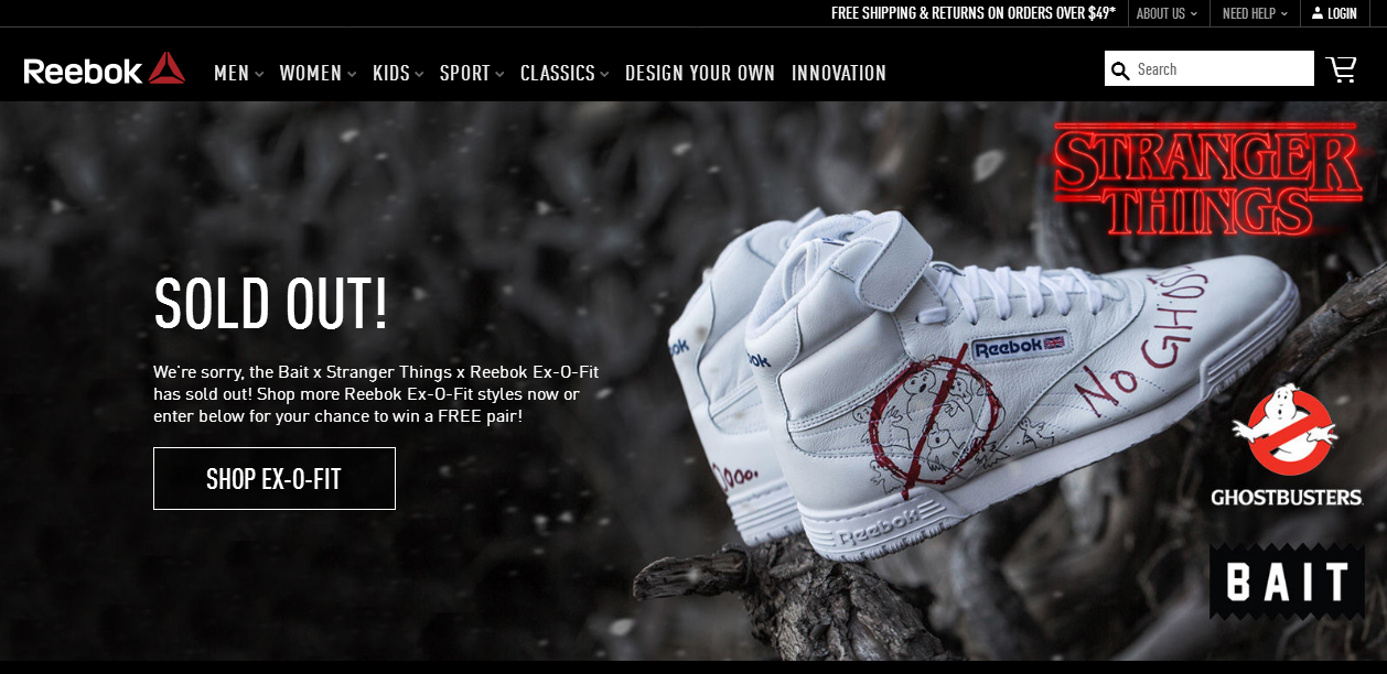reebok exofit hi stranger things